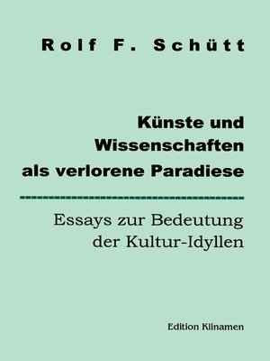 cover image of Künste und Wissenschaften als verlorene Paradiese